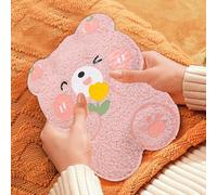 Bouillotte en peluche, bouillotte avec couvercle,Sac d'eau chaude Sac d'eau chaude de dessin animé mignon - confortable en forme d'animal en peluche, pour femmes, hommes, adultes, famille