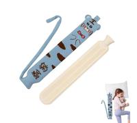 Bouillotte en peluche, bouillotte d'hiver,Sac d'eau chaude d'hiver 2L longue bouillotte - Chauffe-lit chauffe-mains de grande capacité avec housse souple pour lit