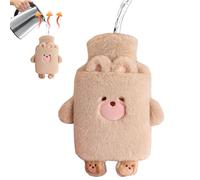 Bouillotte En Peluche - Bouillotte En Forme D'animal De 1 L, Fournitures De Réchauffement Des Pieds Pour Les Patients, Étudiants Âgés, Athlètes, Joueurs, Bureau, Voiture, Canapé-lit, Travail, Études,