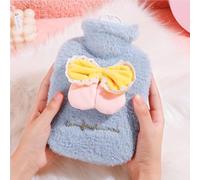 Bouillotte en peluche Chauffe-mains rechargeable Avec couvercle et housse en peluche Design adorable Convient aux étudiants et aux adultes(Blue(B),100ML)