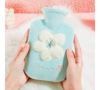 Bouillotte en peluche Chauffe-mains rechargeable Avec couvercle et housse en peluche Design adorable Convient aux étudiants et aux adultes(Green(A),100ML)