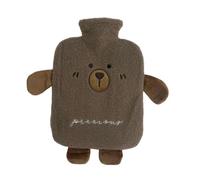 Bouillotte en peluche de 2 L avec housse en polaire amovible, sac à eau portable de rétention de la chaleur, sac à eau étanche pour la maison/le bureau et les voyages en plein air