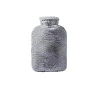 Bouillotte en peluche PVC 1L/2L - Anti-fuite, grande capacité, idéale for le lit et ventre, avec housse douce chaleur hivernale Pour Main,Ventre,Cou(Grey-1000ml)