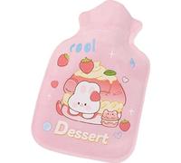 Bouillotte en peluche, sac d'eau chaude de dessin animé, Bouillotte d'hiver en peluche, Accessoire d'hiver isolant longue durée pour l'école, la maison, les activités de plein air et les voyages.