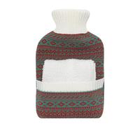 Bouillotte et écharpe 2 en 1 ● Bouillotte à eau en caoutchouc naturel de 2L ● Conserve la chaleur jusqu’à 8H ● Plic