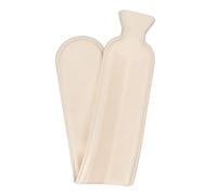 Bouillotte Extérieure Texturée, Bouche Large, Sac D'eau Chaude 2000 ML pour L'hiver (Gris Foncé)