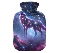 Bouillotte Galaxy Wolf avec housse souple pour soulager les douleurs au cou et aux épaules