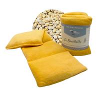 Bouillotte Graine de Blé Certifiée OEKO-TEX (Made in France) - Coton Issu de L'Agriculture Biologique - Bien Être, Douleurs Musculaires, Règles Douloureuses - Passe au Micro-Onde