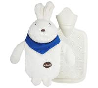 Bouillotte Housse Ultra Douce Premium, Bouillotte eau Chaude Peluche, Bouillote, Bouillote Peluche Chauffante, Bouillote Ventre, Écharpe Lapin, Bouillotte avec Housse en Peluche Douce