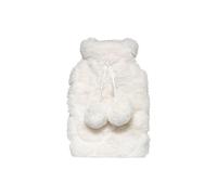 Feeric Lights & Christmas – Bouillotte en pilou – 2 pompons – 15 x 22 cm – 280 ml – Blanc ivoire