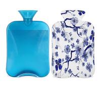 Bouillotte japonaise Sakura avec housse - 2 l - Pour soulager la douleur - Doux au cou et aux épaules - Chauffe-mains et pieds - Compresse chaude et froide - Pour adultes et enfants