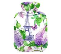 Bouillotte Lavande Tower Lilas avec housse souple pour crampes menstruelles Taille M