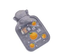 Bouillotte Lot de 2 bouillottes en caoutchouc for le ventre, sac for eau chaude, dessin animé, chaud, relaxant, sûr, froid, grand peluche(6)