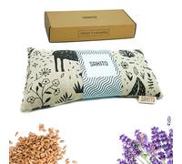 Bouillotte Micro-onde (25x12 cm) - Coussin Chauffant Naturel pour les Douleurs Menstruelles - Utilisation Chaude ou Froide - Grande Rétention de Chaleur - Parfum Lavande - Boîte Incluse