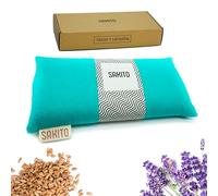 Bouillotte Micro-onde (25x12 cm) - Coussin Chauffant Naturel pour les Douleurs Menstruelles - Utilisation Chaude ou Froide - Grande Rétention de Chaleur - Parfum Lavande - Boîte Incluse