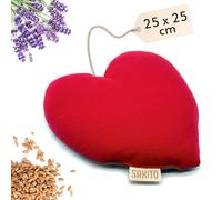 Bouillotte Micro-onde (25x25 cm) - Thérapie Naturelle contre le Stress et Douleurs Musculaires - Utilisation Chaude ou Froide - Grande Rétention de Chaleur - Tissu de Première Qualité - Parfum Lavande