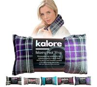 Bouillotte Micro-Onde - Coussin Chauffant Dos à la Lavande avec Sangle - Tissu Coton Tartan et Blé UK Bouillotte Dos par Kalore, Violet