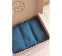 Bouillotte micro onde - lin bleu prusse