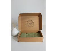 Bouillotte micro onde - lin vert olive