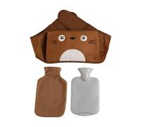 Bouillotte multifonction avec ceinture réglable et housse en peluche pour enfants et adultes