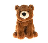 Pelucho - Bouillotte Peluche Ours Brun - Bien-Être, Chaleur et Douceur - Micro-Ondable - Grains de Blé et Fleurs de Lavande - Fabriquée en France