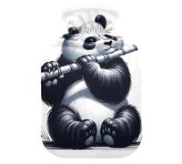 Bouillotte panda mignon avec housse en velours doux pour crampes menstruelles Taille M
