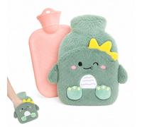 Bouillotte Peluche 400ML, Bouillotte Eau Chaude Animal avec Housse Douce | Bouillotte réutilisable en peluche imitation fourrure de lapin, 4 animaux au choix, douce, étanche pour enfants et adultes