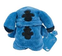 Bouillotte Peluche,Bouillotte Sti-tch,Bouillottes Enfant en peluche bleue avec cartoon, housse en peluche amovible, idéale comme cadeau pour la famille et les amis