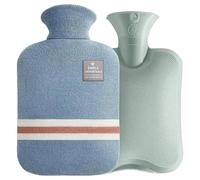 Bouillotte pelucheuse avec housse souple, chauffe-mains et pieds, sac d'eau chaude réutilisable pour soulager la douleur, les douleurs au cou, aux épaules et les crampes menstruelles, compression