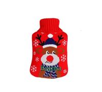 Bouillotte Personnalisée Avec Nom Brodé Design Noël Housse en Tricot Antidérapante Intérieur Antidéflagrant 30x20cm Idéal Cadeau de Noël#5