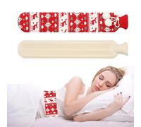 Bouillotte pour adultes, petite bouillotte longue, bouillotte en caoutchouc pour le dos, le cou, les jambes, soulagement de l'inconfort, eau chaude et froide