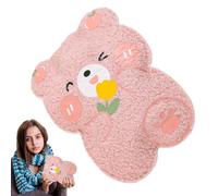 Bouillotte pour crampes,Bouillotte en peluche,Sac d'eau chaude de dessin animé mignon | Sac d'eau confortable en forme d'animal en peluche, pour femmes, hommes, adultes, famille, amis, ma
