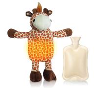 Bouillotte Pour Enfants En Forme D'animal,1l Bouillotte Eau Chaude Pour Enfant Et Adulte,Ouillotte Peluche Avec Couvercle Souple,Doudou Bouillotte Caoutchouc (E)