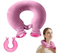 Bouillotte pour la nuque, 1,5 l, avec housse douce, en PVC haute densité, pour épaules et dos, pour thérapie thermique en cas de douleur, lavable, rose sakura