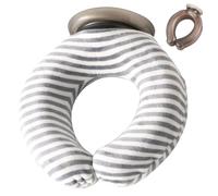 Bouillotte pour la nuque, en forme de U, avec housse, 900 ml, anti-fuite, sans manches, moelleuse, sécurité et confort, bouillotte de cou, amovible et lavable en machine, pour femmes et adultes (C)