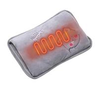 Bouillotte rechargeable, chauffe-mains anti-fuite, housse souple avec chauffage, bouillotte en peluche, fonction de chaleur réglable, parfaite pour les crampes menstruelles, les muscles, le cou, la ta