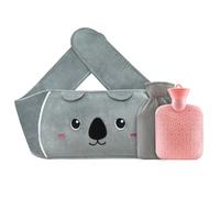 Bouillotte Regles Douloureuses Bouillotte eau Chaude Bouillotte d'eau chaude en caoutchouc Bouillote avec Housse en Peluche Douce Utilisé pour rester au chaud ou soulager les Soulager la douleur