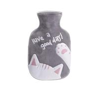 Bouillotte, sac d'eau chaude, chauffe-mains et pieds avec housse en velours doux pour les crampes menstruelles, soulagement des douleurs au cou et aux épaules, bouteille de thérapies par le froi