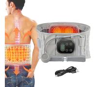 Bouillotte Sans Fil Pour Le Dos - Ceinture Chauffante Rechargeable par USB - Coussin Chauffant Dorsal Gonflable Portable Pour Travail Maison Voiture Trajets Quotidiens Voyage Récupération Grossesse