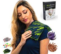 Bouillotte Sèche Graines de Lin - Coussin Chauffant Micro Onde contre Douleur Musculaire (35x18 cm) - Compresse Chauffante de Graines Aromatiques - Housse Lavable, 100% Coton et Odeur de Lavande