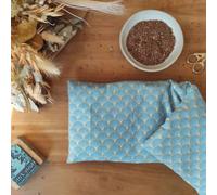 Bouillotte sèche kintsugi bleue