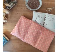 Bouillotte sèche kintsugi corail