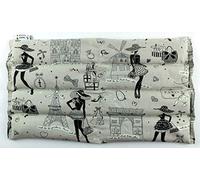 BOUILLOTTE SECHE LOMBAIRE GARNISSAGE 100% GRAINE DE LIN BIO - L PARIS ARGENT