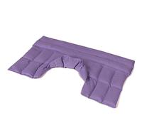 Bouillotte sèche micro-ondable à l´épeautre - Grand coussin chauffant maxi-couvrant XXL épaules & nuque avec col |mauve| Coussin chauffant pour les cervicales | Bouillotte en graines