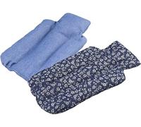 Bouillotte sèche micro-ondable en coton - Remplie de billes de silicone - 28,5 x 16 cm - Coloris aléatoire - Bouillotte naturelle pour douleurs, crampes et relaxation - M home by Mazzei Mondex