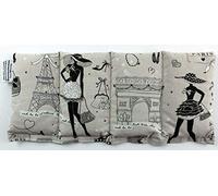 BOUILLOTTE SECHE ZENITUDE GARNISSAGE 100% GRAINE DE LIN BIO - Z PARIS ARGENT