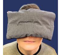 Bouillotte soin format nomade, graine de lin, pour le visage, la tête et yeux