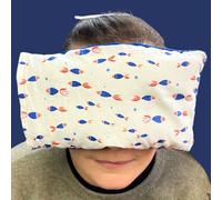 Bouillotte soin format nomade, graine de lin, pour le visage, la tête et yeux