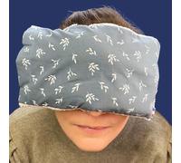 Bouillotte soin format nomade, graine de lin, pour le visage, la tête et yeux