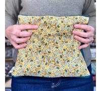 Bouillotte soin grandes zones graine de lin emplâtre naturel chaud froid